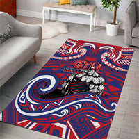 Samoa Gym Area Rug Muscle Samoan Tribal Waves DT05 - Polynesian Pride