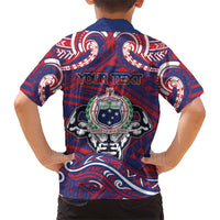 Personalised Samoa Gym Hawaiian Shirt Muscle Samoan Tribal Waves DT05 - Polynesian Pride