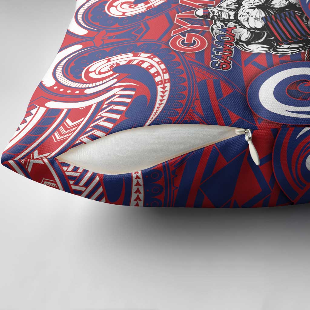 Samoa Gym Pillow Cover Muscle Samoan Tribal Waves DT05 - Polynesian Pride