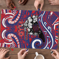 Samoa Gym Puzzle Muscle Samoan Tribal Waves DT05 - Polynesian Pride