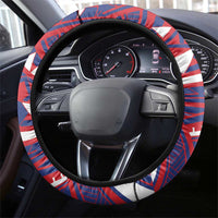 Samoa Gym Steering Wheel Cover Muscle Samoan Tribal Waves DT05 - Polynesian Pride