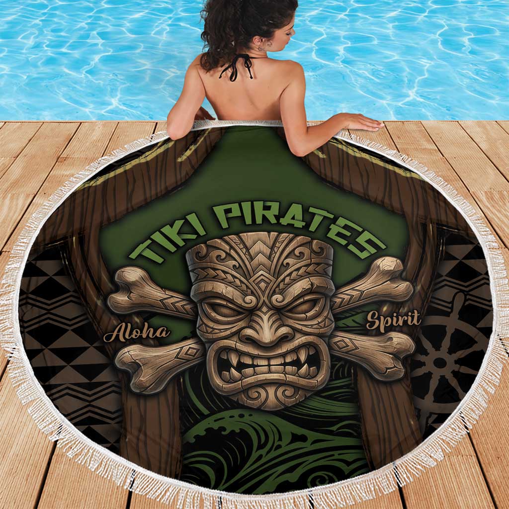Hawaii Tiki Pirates Beach Blanket Kakau Pattern Polynesian Style DT05 - Polynesian Pride