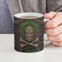 Personalised Hawaii Tiki Pirates Ceramic Mug Kakau Pattern Polynesian Style DT05 - Polynesian Pride