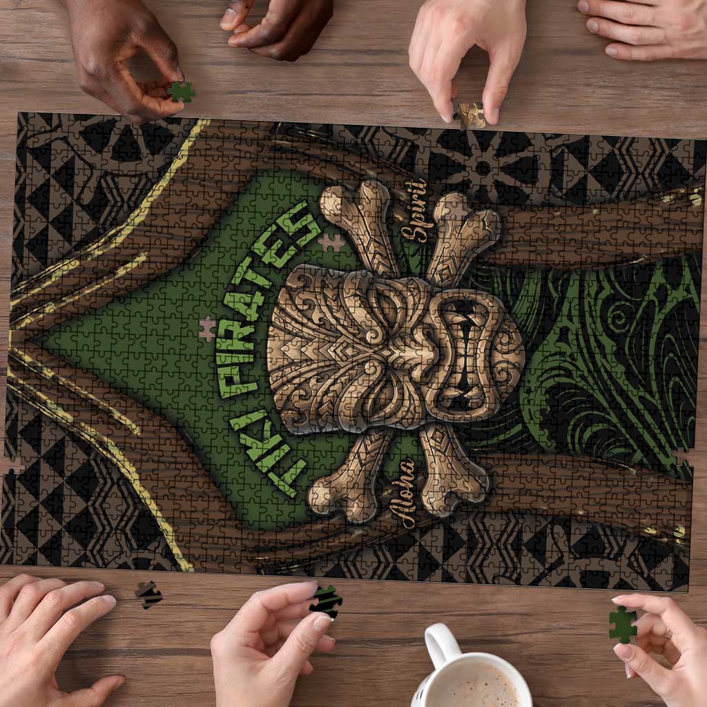 Hawaii Tiki Pirates Puzzle Kakau Pattern Polynesian Style DT05 - Polynesian Pride