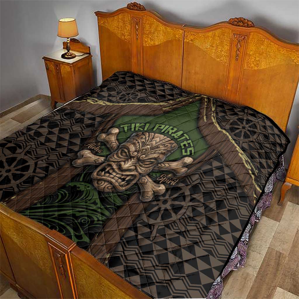 Hawaii Tiki Pirates Quilt Kakau Pattern Polynesian Style DT05 - Polynesian Pride