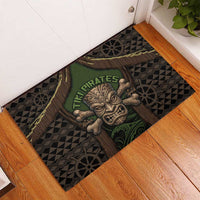 Hawaii Tiki Pirates Rubber Doormat Kakau Pattern Polynesian Style DT05 - Polynesian Pride