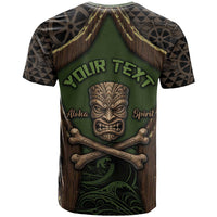 Personalised Hawaii Tiki Pirates T Shirt Kakau Pattern Polynesian Style DT05 - Polynesian Pride
