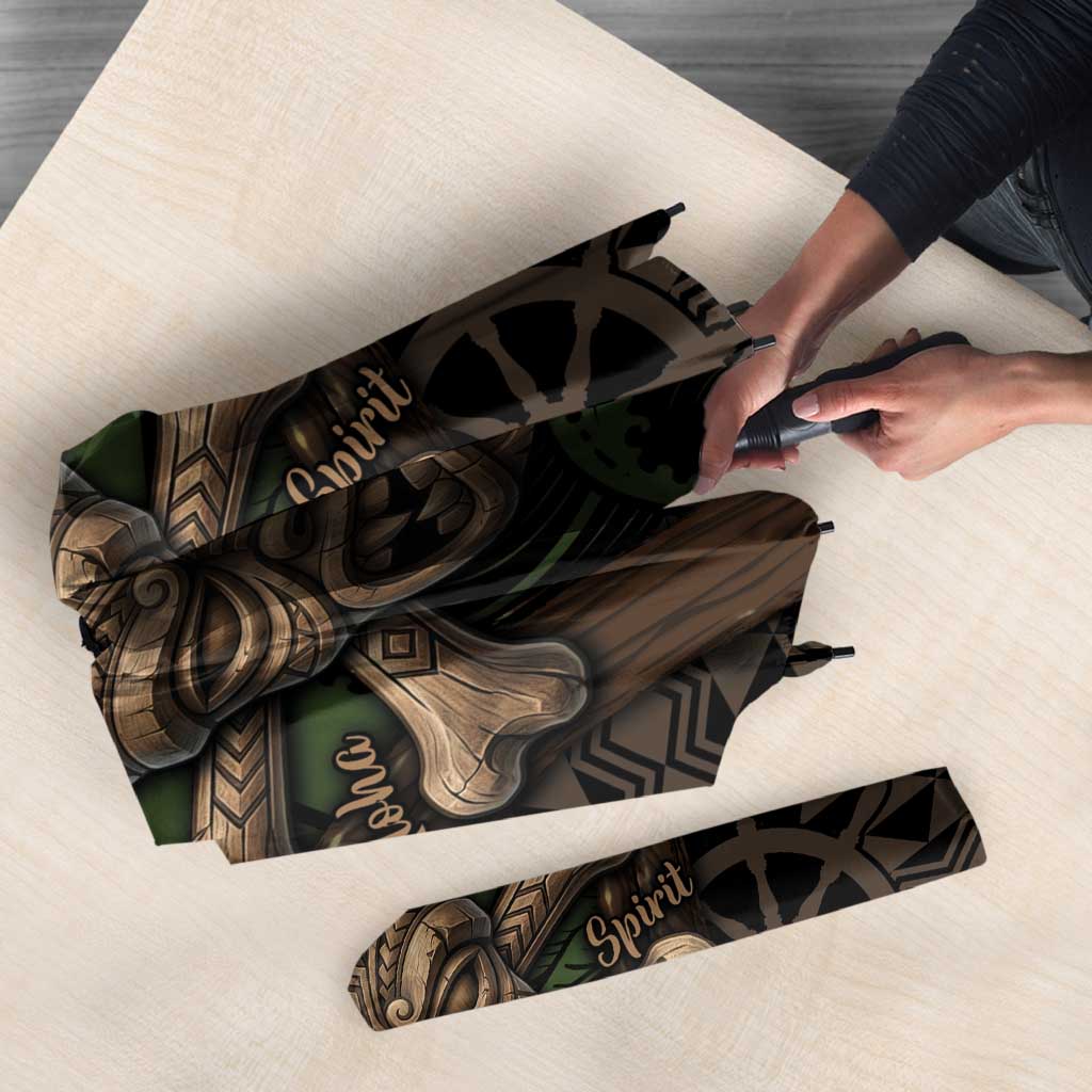 Hawaii Tiki Pirates Umbrella Kakau Pattern Polynesian Style DT05 - Polynesian Pride