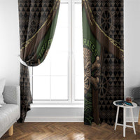 Hawaii Tiki Pirates Window Curtain Kakau Pattern Polynesian Style DT05 - Polynesian Pride