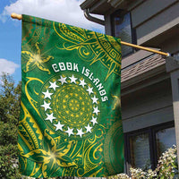 Cook Islands Garden Flag Hibiscus Polynesian Tribal Pattern DT05 - Polynesian Pride