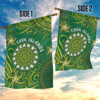 Cook Islands Garden Flag Hibiscus Polynesian Tribal Pattern DT05 - Polynesian Pride