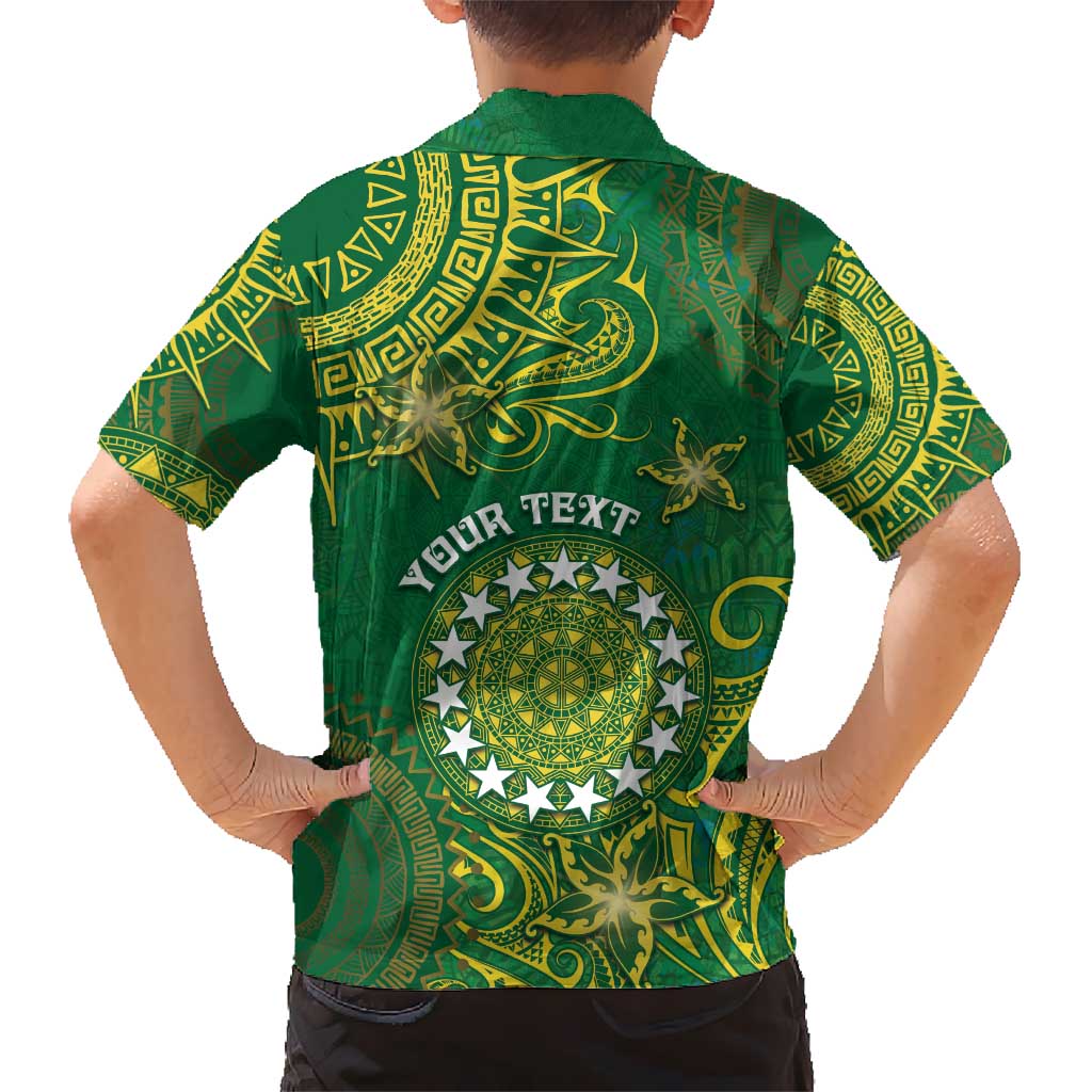 Personalised Cook Islands Hawaiian Shirt Hibiscus Polynesian Tribal Pattern DT05 - Polynesian Pride