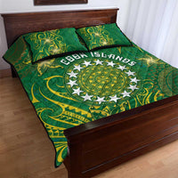 Cook Islands Quilt Bed Set Hibiscus Polynesian Tribal Pattern DT05 - Polynesian Pride