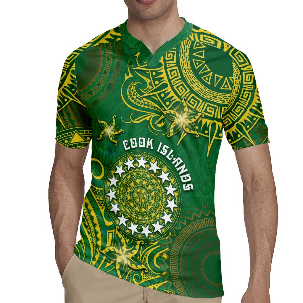Personalised Cook Islands Rugby Jersey Hibiscus Polynesian Tribal Pattern DT05 - Polynesian Pride