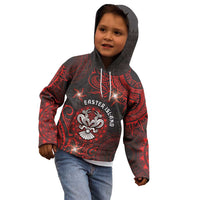 Personalised Easter Island Kid Hoodie Hibiscus Polynesian Tribal Pattern DT05 - Polynesian Pride