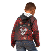 Personalised Easter Island Kid Hoodie Hibiscus Polynesian Tribal Pattern DT05 - Polynesian Pride