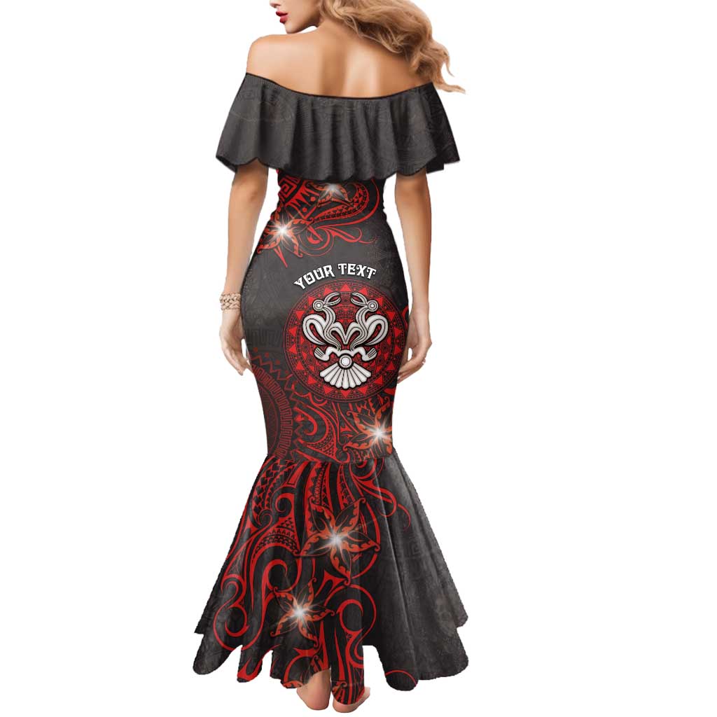 Personalised Easter Island Mermaid Dress Hibiscus Polynesian Tribal Pattern DT05 - Polynesian Pride