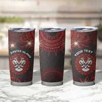 Personalised Easter Island Tumbler Cup Hibiscus Polynesian Tribal Pattern DT05 - Polynesian Pride