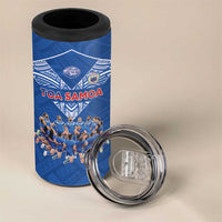 Toa Samoa 4 in 1 Can Cooler Tumbler Samoan Warrior Spirit Rugby DT05 - Polynesian Pride