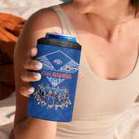 Toa Samoa 4 in 1 Can Cooler Tumbler Samoan Warrior Spirit Rugby DT05 - Polynesian Pride