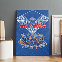 Toa Samoa Canvas Wall Art Samoan Warrior Spirit Rugby DT05 - Polynesian Pride