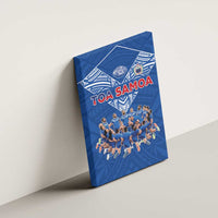 Toa Samoa Canvas Wall Art Samoan Warrior Spirit Rugby DT05 - Polynesian Pride