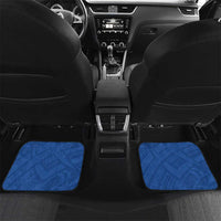 Toa Samoa Car Mats Samoan Warrior Spirit Rugby DT05 Set 2pcs - Back Blue - Polynesian Pride