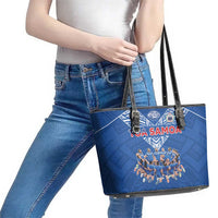 Toa Samoa Leather Tote Bag Samoan Warrior Spirit Rugby DT05 - Polynesian Pride