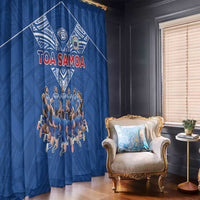 Toa Samoa Window Curtain Samoan Warrior Spirit Rugby DT05 - Polynesian Pride