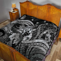 Maori Romantic Valentine Quilt The Hongi Kiss Black Galaxy DT05 - Polynesian Pride