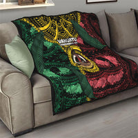 Vanuatu Independence Day Quilt Boar Tusk Warrior Tribal Floral Patterns DT05 - Polynesian Pride