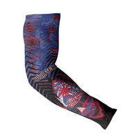 Guam Arm Sleeves Chamorro Seal Tribal Scratch Design DT05 - Polynesian Pride