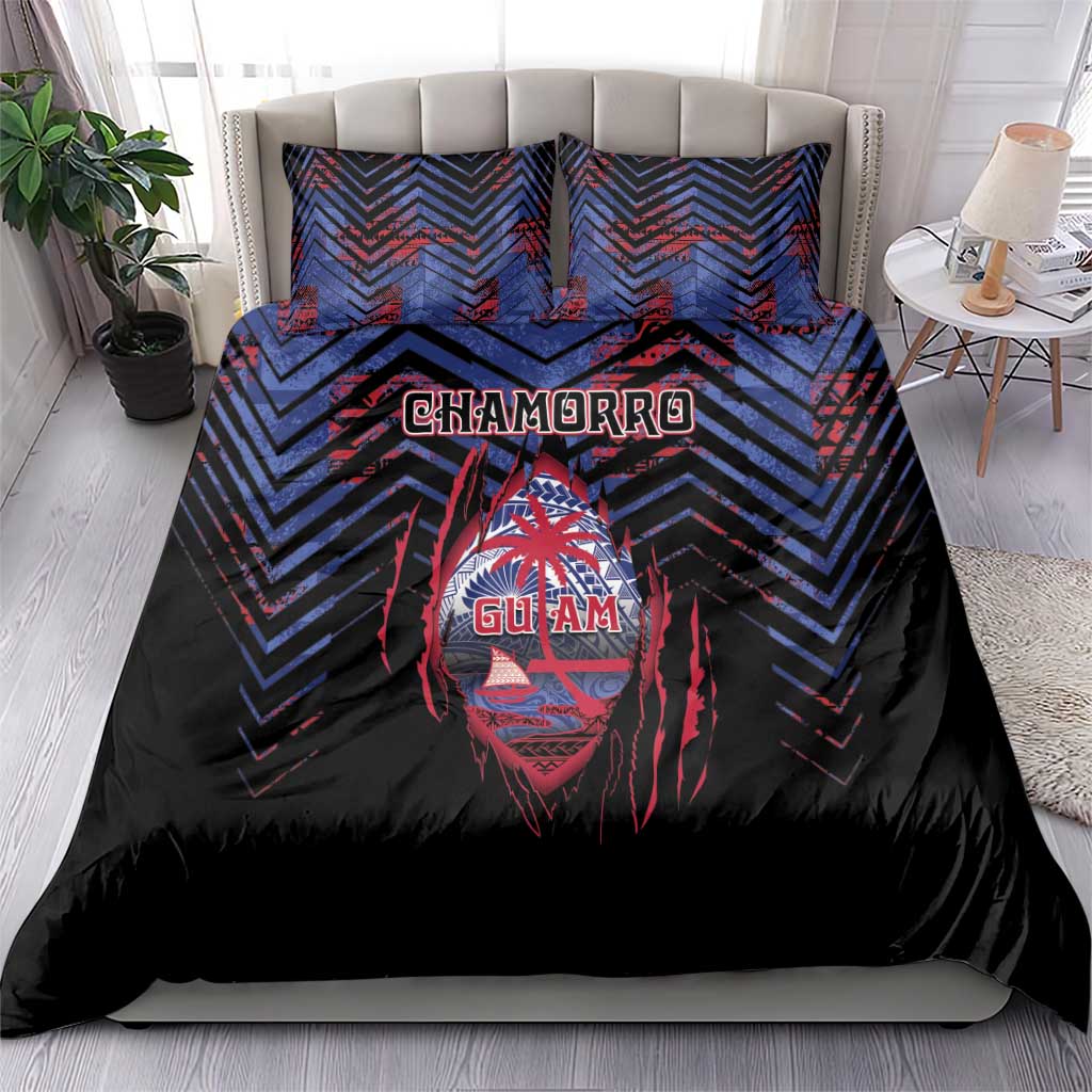 Guam Bedding Set Chamorro Seal Tribal Scratch Design DT05 - Polynesian Pride
