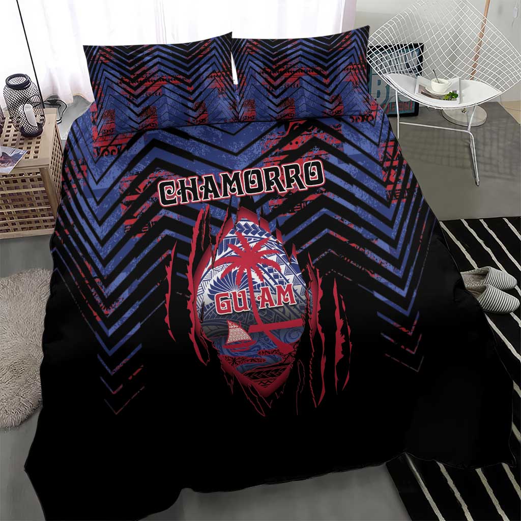 Guam Bedding Set Chamorro Seal Tribal Scratch Design DT05 - Polynesian Pride