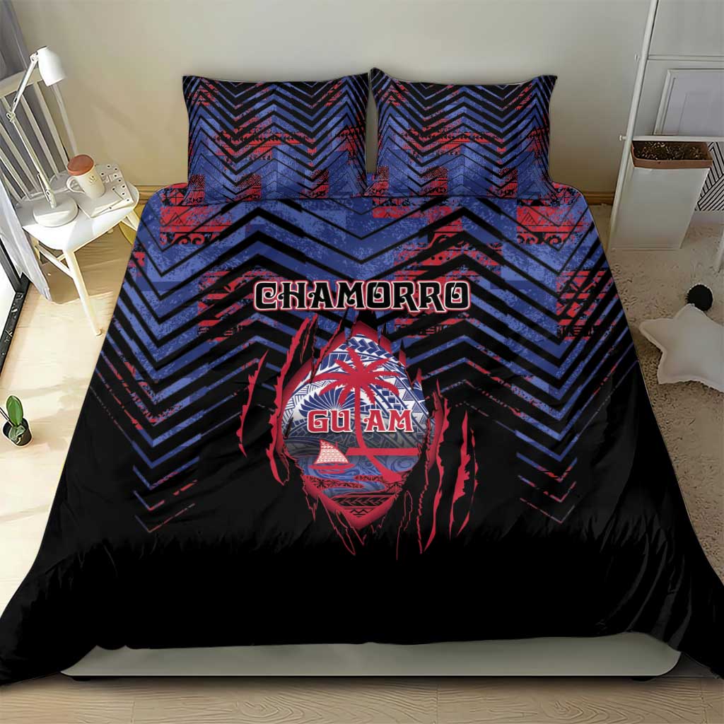 Guam Bedding Set Chamorro Seal Tribal Scratch Design DT05 - Polynesian Pride