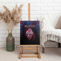 Guam Canvas Wall Art Chamorro Seal Tribal Scratch Design DT05 - Polynesian Pride