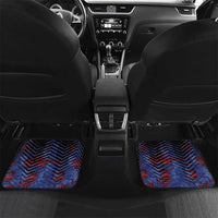 Personalised Guam Car Mats Chamorro Seal Tribal Scratch Design DT05 Set 2pcs - Back Navy - Polynesian Pride