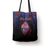 Guam Tote Bag Chamorro Seal Tribal Scratch Design DT05 - Polynesian Pride