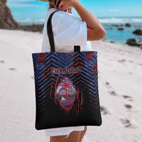 Guam Tote Bag Chamorro Seal Tribal Scratch Design DT05 - Polynesian Pride