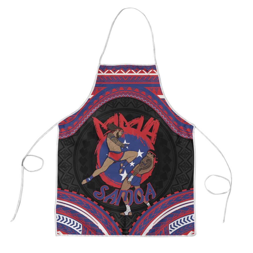 Samoa Mixed Martial Arts Apron Flying Knee Of Samoan DT05 Black - Polynesian Pride