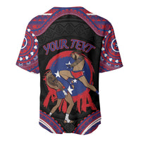 Personalised Samoa Mixed Martial Arts Baseball Jersey Flying Knee Of Samoan DT05 - Polynesian Pride