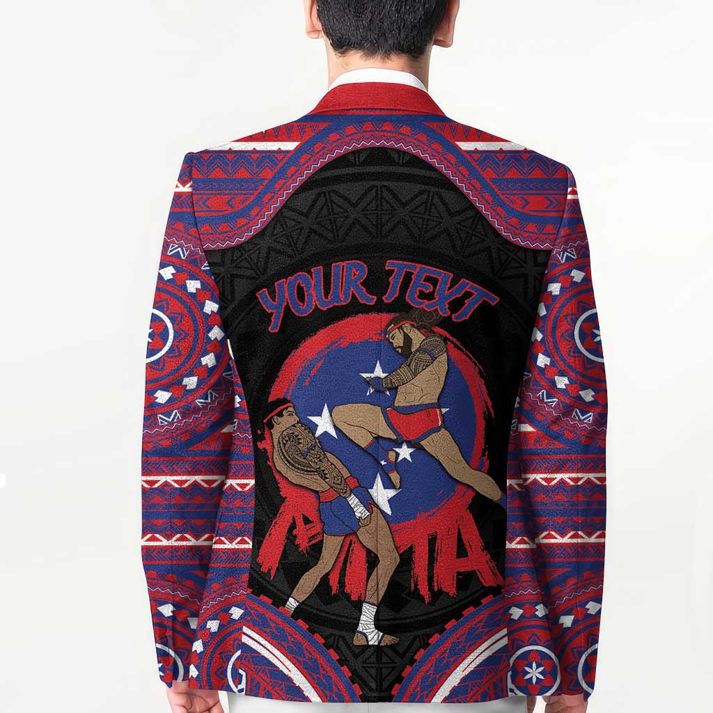 Personalised Samoa Mixed Martial Arts Blazer Flying Knee Of Samoan DT05 - Polynesian Pride