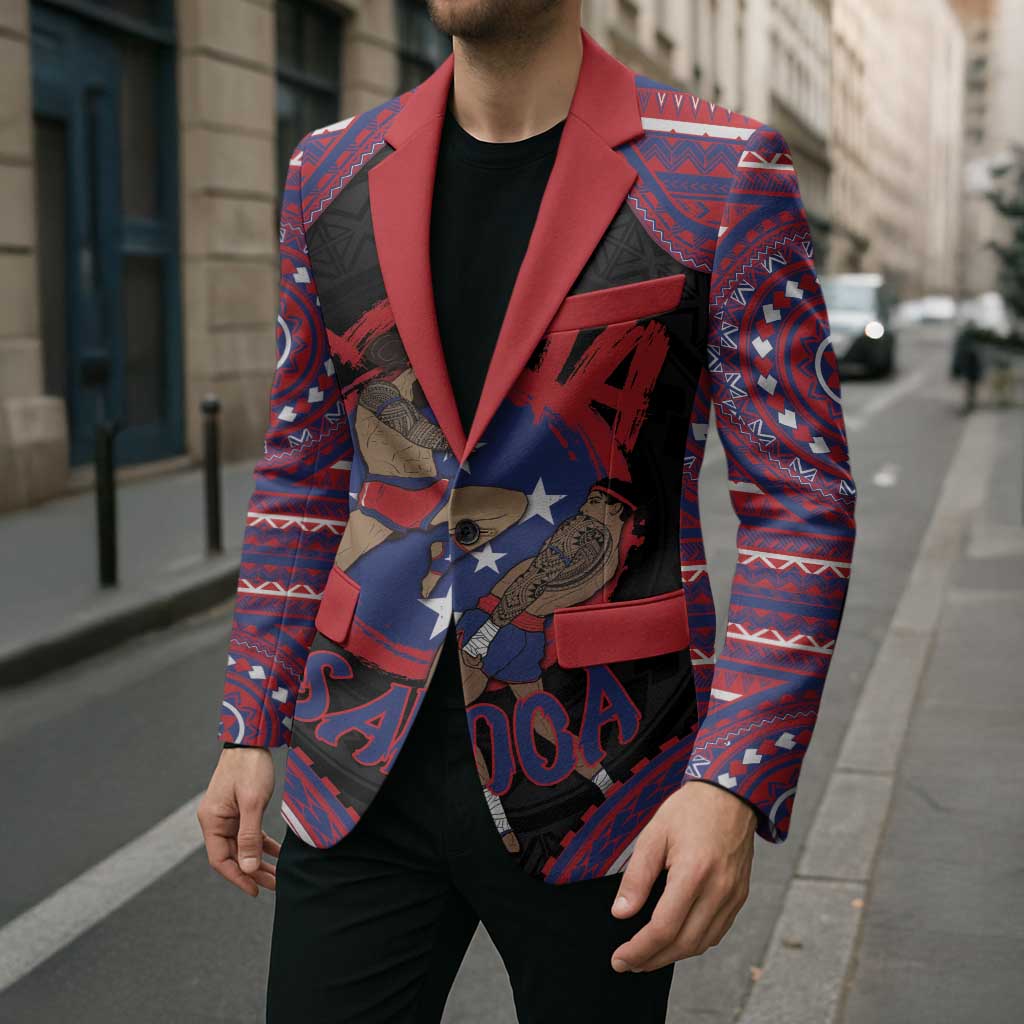 Personalised Samoa Mixed Martial Arts Blazer Flying Knee Of Samoan DT05 - Polynesian Pride