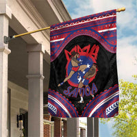 Samoa Mixed Martial Arts Garden Flag Flying Knee Of Samoan DT05 House Flag Black - Polynesian Pride