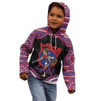 Personalised Samoa Mixed Martial Arts Kid Hoodie Flying Knee Of Samoan DT05 - Polynesian Pride