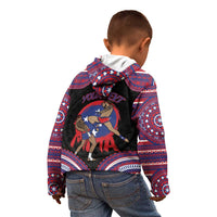 Personalised Samoa Mixed Martial Arts Kid Hoodie Flying Knee Of Samoan DT05 - Polynesian Pride