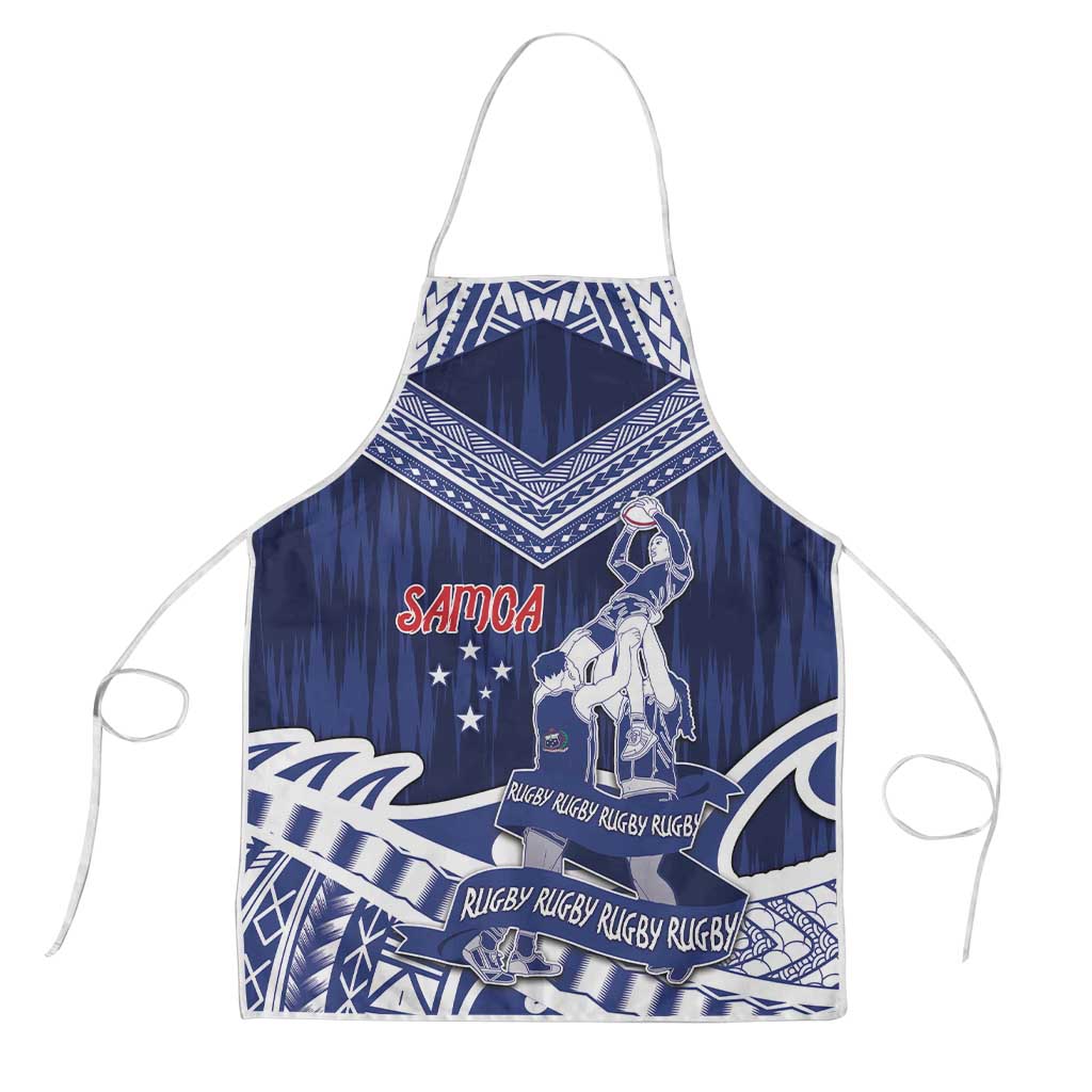 Samoa Rugby Apron Pacific Warrior Glory DT05 Navy - Polynesian Pride
