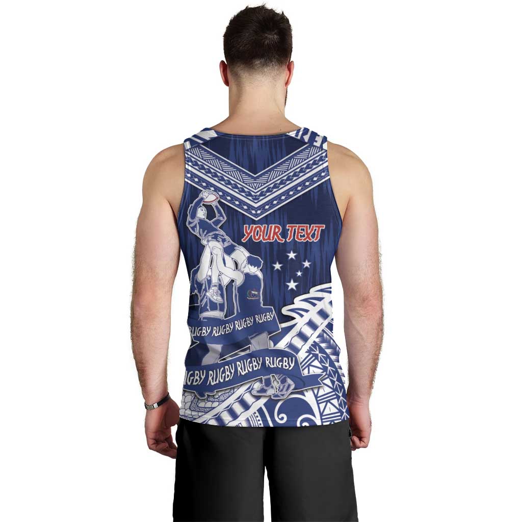 Personalised Samoa Rugby Men Tank Top Pacific Warrior Glory DT05 - Polynesian Pride