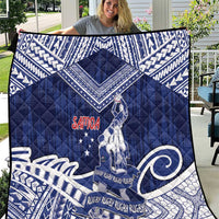 Samoa Rugby Quilt Pacific Warrior Glory DT05 Navy - Polynesian Pride