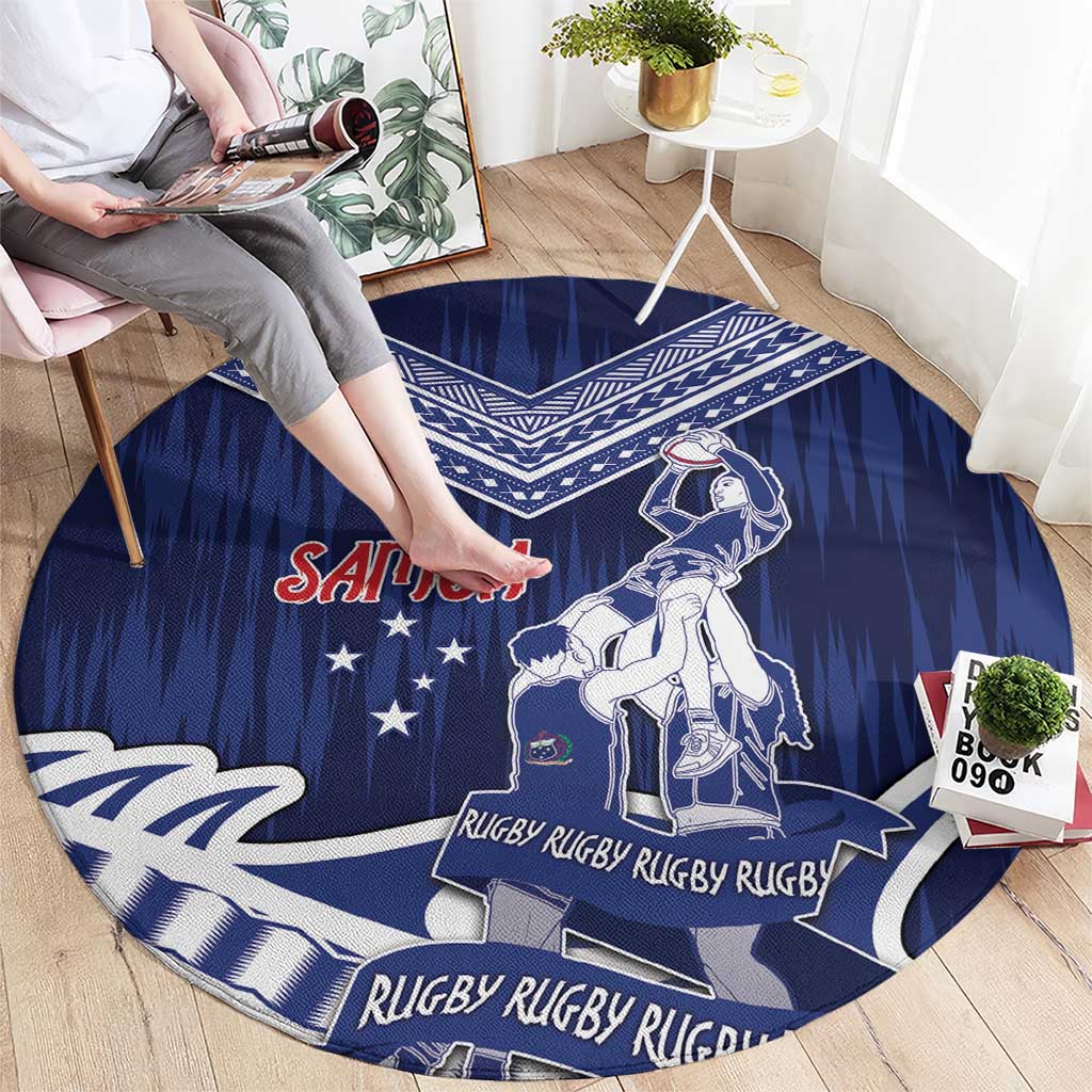 Samoa Rugby Round Carpet Pacific Warrior Glory DT05 - Polynesian Pride